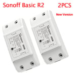 Sonoff Basic R2 Wifi Smart Switch Smart Home -kaukosäädin päälle/pois Diy-ajastinkytkin Ewelink-sovelluksen kautta Työskentele Alexa Google Homen kanssa - Automaatiomoduulit