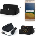 Pour Lenovo Moto G5 Station d'accueil chargeur dock bureau Micro USB Noir