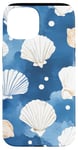 Coque pour iPhone 15 Aquarelle bleue à pois côtiers petite-fille esthétique