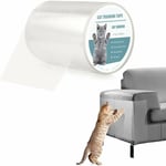 Protection Canape Chat Anti Griffe Sticker Transparent Autocollant Rouleau de Protection Invisible Protege de Meubles Table (S:15x100cm)