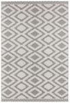 NORTHRUGS Tapis d'intérieur et d'extérieur Isle - 160 x 230 cm - Résistant aux intempéries - Motif Ethnique Moderne pour Balcon, terrasse, véranda, Cuisine, Salle de Bain, Salon, imperméable, Gris