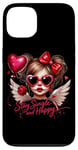 Coque pour iPhone 13 Ailes d'ange « Stay Single And Happy Heart »