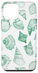 iPhone 12 mini Green ink Seashell Starfish Ocean Beach Sea Case