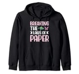 Breaking the Laws of Paper Origami Zip Hoodie