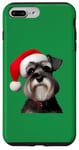 iPhone 7 Plus/8 Plus Miniature Schnauzer With Santa Hat Christmas Xmas Dog Owner Case