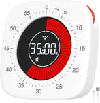 Minuteur Visuel Rechargeable, Timer Numérique avec 4 Modes d'alarme blanc Vendos85