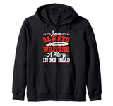 I Am Always Writing A Story In My Head Zip Hoodie