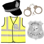 Kids Childrens Policeman Outfit Fancy Dress Police Cop Costume Boys Girls