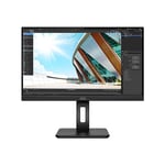 AOC INTERNATIONAL U27P2 - Écran LED 27" 3840 x 2160 4K UHD (2160p) @ 60 Hz IPS 350 cd/m² 1000:1 4 ms HDMI, DisplayPort haut-parleurs noir