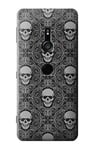 Innovedesire Skull Vintage Monochrome Pattern Case Cover For Sony Xperia XZ3