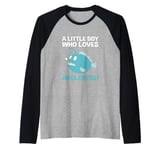 Angle Fish Lover A Little Boy Who Loves Anglerfish Raglan Baseball Tee