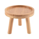 5X Support de Plante En Bois Pot Fleur Base Tabouret Haut Balcon Succulente étagère à Fleurs Ronde pour Intérieur Extérieur