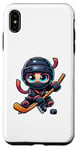 Coque pour iPhone XS Max Joueur ninja de hockey sur glace