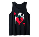 Peace Love Poker - Vintage King Of Hearts Card Game Lover Tank Top