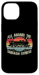 iPhone 14 Retro Wagon Train Lover Model Train Railroad Conductor Funny Case