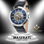 MASERATI INGEGNO AUTOMATIC BLUE OPEN HEART DIAL MEN'S WATCH R8821119004