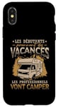 Coque pour iPhone X/XS Camping Car Campeur Camping Cadeau Homme