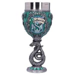 Nemesis Now Harry Potter Collectible Goblet, Resin, Green Silver, 19.5cm