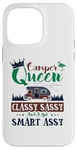 Coque pour iPhone 14 Pro Max Camping-car Queen Classy Sassy Smart Assy Fun Camping