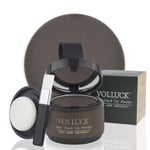 VOLLUCK Root Touch Up Hair Powder, Root Cover Up Hairline Shadow Powder for Thinning Hair for Women and Men, Bald Spots, Eyebrows, Beard Line (Medium Brown)