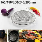 Grille de Barbecue ronde en acier inoxydable, avec pieds, grille de four en fil métallique, grille de refroidissement, support de cuisson pour le Camping et la randonnée