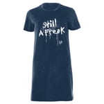 Korn Still A Freak Women's T-Shirt Dress - Navy Acid Wash - S