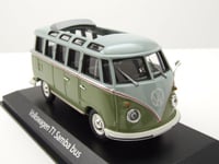 VOLKSWAGEN SAMBA BUS Grey/green 1963 1/43 MINICHAMPS 940052300