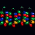 LED Light Up Christmas Bulb Halsband