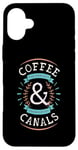 Coque pour iPhone 16 Plus Coffee Lovers Narrowboats Canal Barge Boat Life