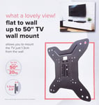 Universal Slim Flat to Wall TV VESA Mount Bracket for 23" 32" 42" 47" 50" inch