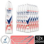 Sure Women Antiperspirant Deodorant Uplifting & Fresh 72H Protection 250ml, 12Pk