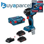 Bosch GDR18V-210 18V Impact Driver Brushless 1/4in Hex + Lboxx + 2 x 4ah Procore