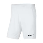 NIKE Unisex Kids Dri-fit Park 3 Shorts, White/(Black), S EU