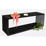 Banc de jardin Dandibo Métal Résistant aux intempéries Noir 150 cm Banc Moderne Style d Banc de parc Fer Banc de fleurs