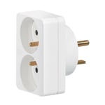 Adaptateur pour branchement de 2 fiches 2P+T 16A sur une prise 20A (090038)