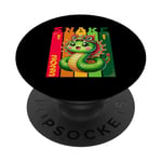 Nouvel An chinois du serpent vert 2025 Zodiaque Lunaire PopSockets PopGrip Adhésif