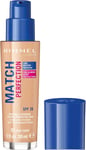 Rimmel London Match Perfection Liquid Foundation, Long-lasting Hydrating Formula