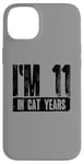 iPhone 14 Plus I'm 11 In Cat Years 60th Birthday Age Joke Case