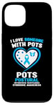 Coque pour iPhone 13 Sensibilisation bleu clair - I Love Someone With POTS Awareness