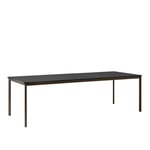 &Tradition - Drip Table HW60, 250x100x74 cm, Black Nano Laminate/Bronzed Legs - Matbord - Hee Welling - Svart - MDF/Metall/Trä