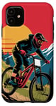 iPhone 11 For Downhill Biking - Retro Mountain Bike Design Case