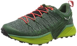 Salewa WS Dropline Chaussures de Trail, Feld Green/Fluo Coral, 36.5 EU