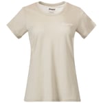 Bergans Women's Rabot Emblem Wool Tee Chalk Sand, XS