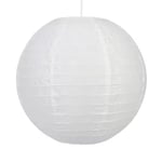 Abat-jour papier Raqis Ø28cm GoodHome Blanc