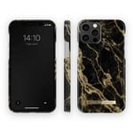 iDeal of Sweden Stylish Marble Fashion Case for iPhone 12 / 12 Pro, Golden Smoke