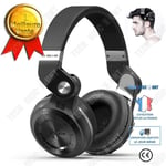 TD® Casque gaming ps4 bluetooth gamer multifonctions audio enfant xbox one anti bruit stéréo sans fil tv micro réduction sport beats