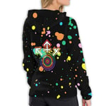 Tanersoned Universal Gay Pride LGBT Symbol Hoodie Women Fashion Warm Winter Sport Casual(XX-Large,Black)