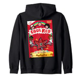 Stranger Things Code Red Cereal Box Retro Demogorgon Art Zip Hoodie