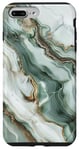 Coque pour iPhone 7 Plus/8 Plus Graphique abstrait orné de marbre vert jade