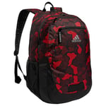 adidas Unisex's Foundation Backpack Discontinued Bag, Nomad Digi Camo Vivid Red-Black/Black/Silver Metallic, One Size